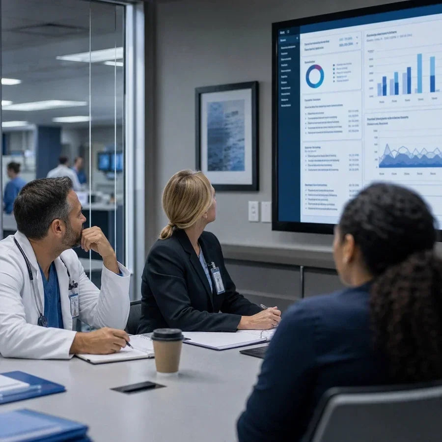 Clinician reviewing Ambience Healthcare AI scribe notes