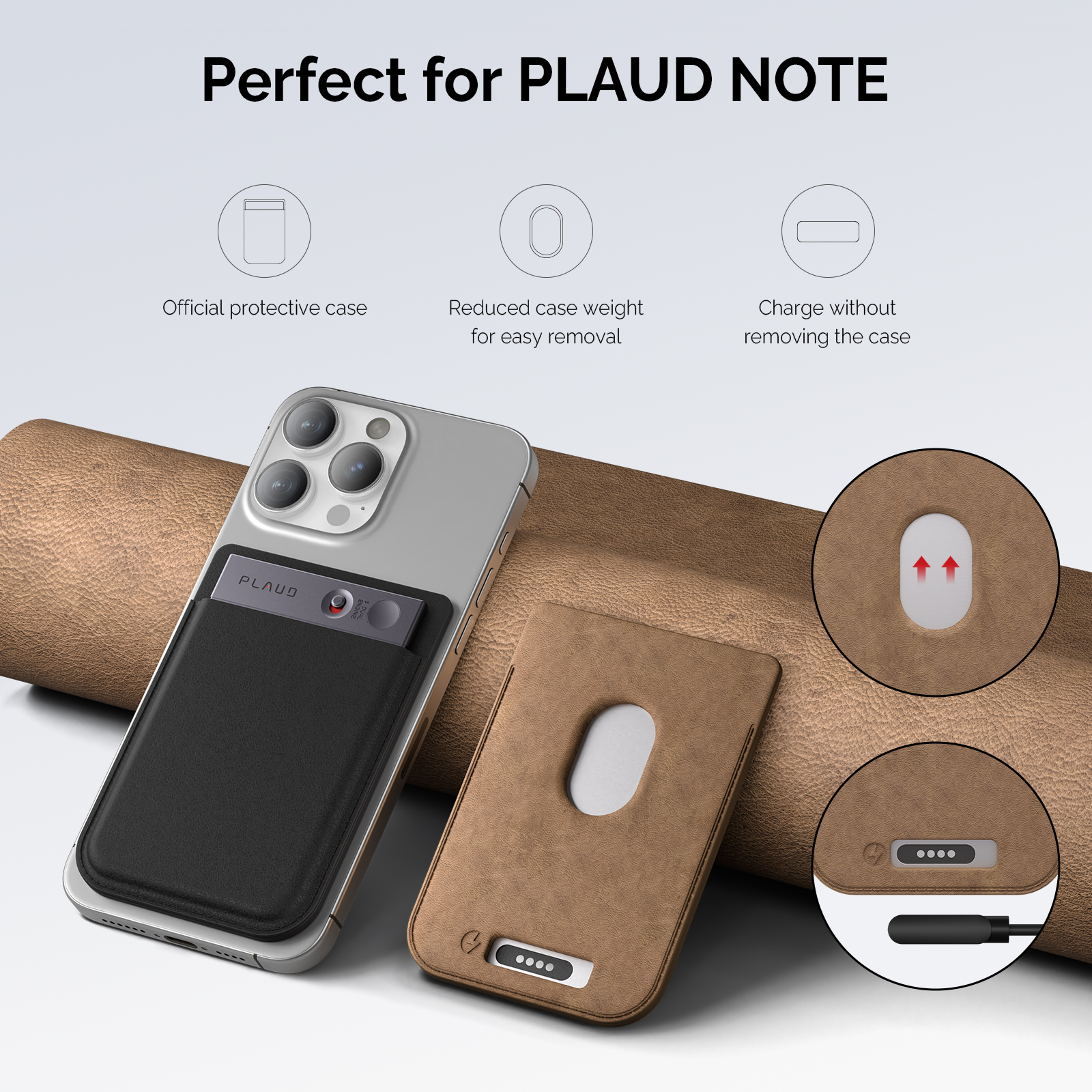 PLAUD NOTE Magnetic Case- Black