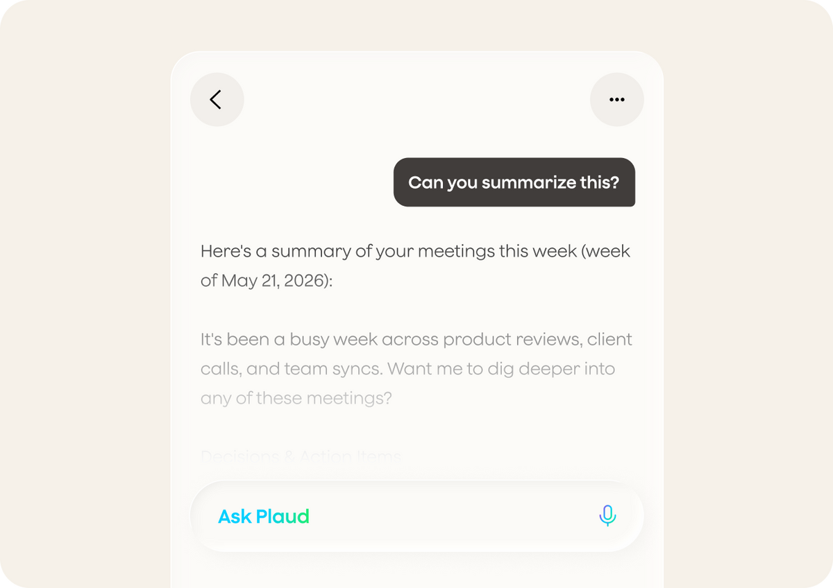 A Plaud Agent chat that has produced a finished webpage from a single request