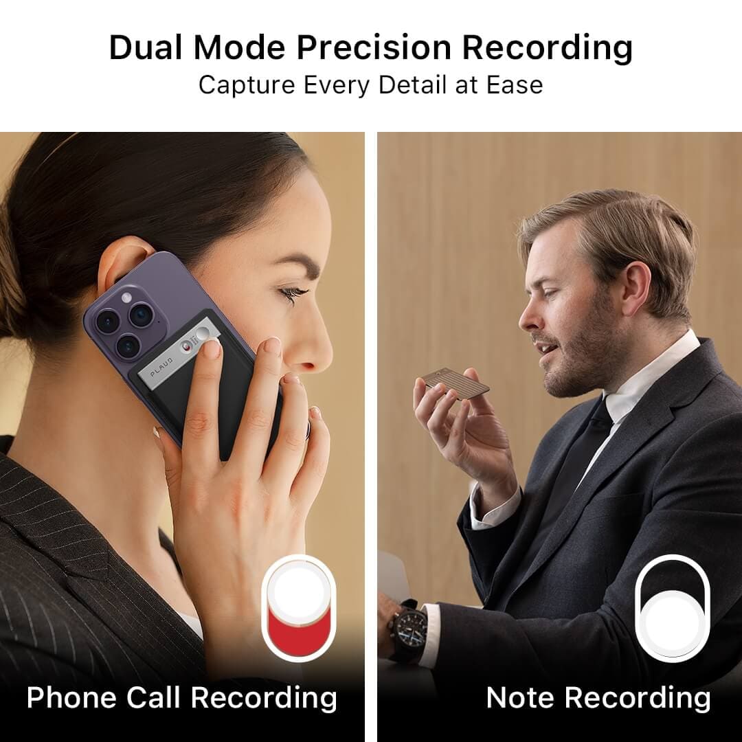 PLAUD NOTE | AI Voice Recorder (Black Magnetic Case Included